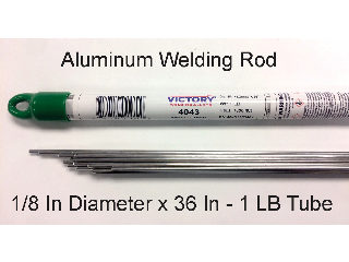 Aluminum Welding Rod E4043 1/8 In x 36 In, 1 Lb