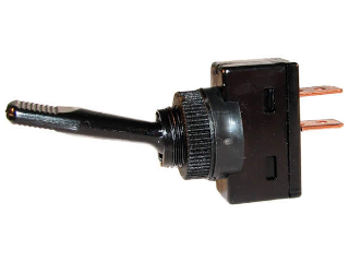 Black Toggle Switch, 2 Position