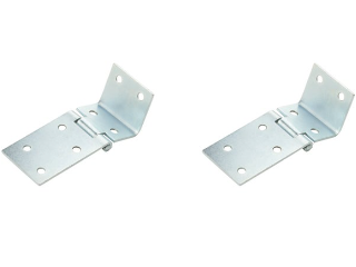 Zinc Plated Chest Hinge, 1-1/2 In x 3/4 In