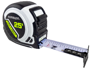 LED Lighted Tape Measure, 1 In x 25 Ft