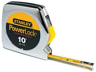 Powerlock Retractable Measuring Tape, 1/4 In X 10 Ft