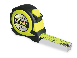 Komelon SelfLocking Measuring Tape, 1 In x 25 Ft