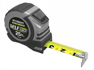 Komelon Self Lock Power Blade II Measuring Tape, 1 In x 25 Ft