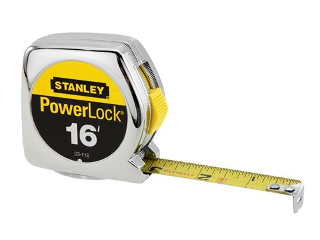 Powerlock Retractable Measuring Tape, 3/4 In X 16 Ft