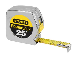 Powerlock Retractable Measuring Tape, 1 In X 25 Ft