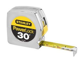 Powerlock Retractable Measuring Tape, 1 In X 30 Ft