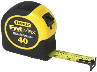 Fat Max Retractable Measuring Tape, 1-1/4 In x 40 Ft