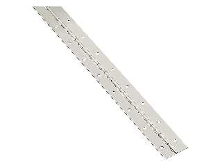 Piano Continuous Hinge 1-1/2 Nickel FInish (Lengths)