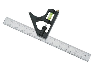 Black Combination Square, 12 In