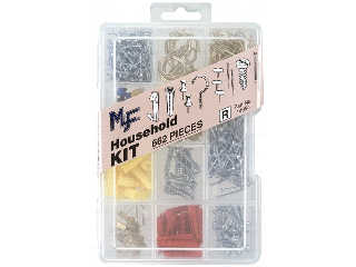 Household Hardware Assortment Kit 662 Pieces