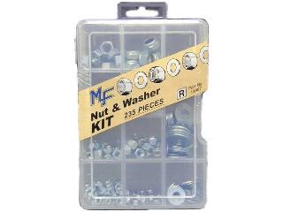 Nut & Washer Assortment 235 Piece