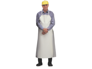 Food Processing Apron, White