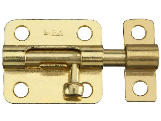 Barrel Bolt 2 1/2" V834 Steel Brass Finish