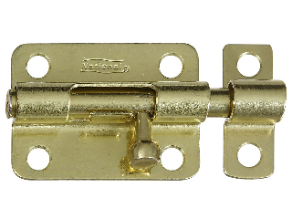 Barrel Bolt 3" V834 Steel Brass Finish