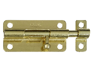 Barrel Bolt 4" V834 Steel Brass Finish