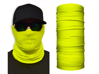 Shredneck Face Guard, Hi Viz Lime Pattern