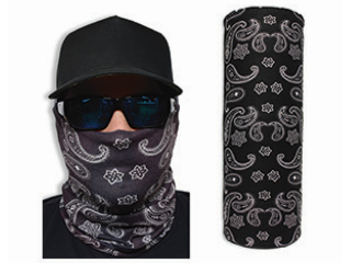 Shredneck Face Guard, Black Paisley