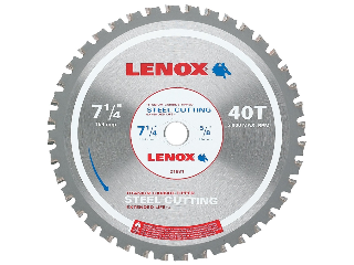 Lenox Steel Cut Circular Saw Blade, 7-1/4 In