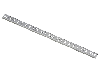 Shelf Standard Steel w/ Nickel Finish (Lengths)