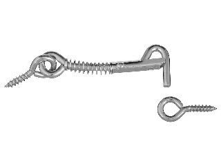 Safety Gate Hook 2-1/2" #V2002 Zinc Plated