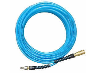 Rubber Air Hose, 1/4 In MPT 3/8 In x 50 Ft