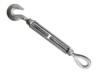 Galvanized Hook & Eye Turnbuckle 3/8 In x 6 In