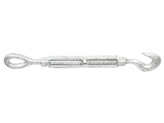 Galvanized Hook & Eye Turnbuckle 5/8 In x 9 In