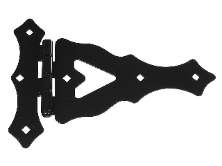 Ornamental Tee Hinge 10" Black (Sold Each)