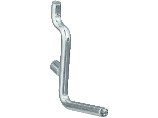 Peg Hook 1-1/2" x 1/4 Angled SP2351 Zinc Steel