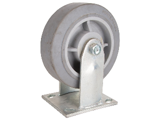 Thermoplastic Rubber Rigid Caster 6 In, 500 Lb