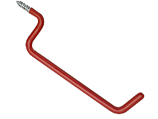 Ladder Hook (2) 6" Large 2157 Vinyl Coated Steel