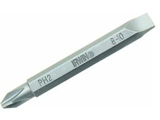 Double End Screwdriver Bit #2 Phillips / 8-10 Slotted