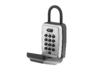 Portable Push Button Lock Box, 3-1/8 In Wide