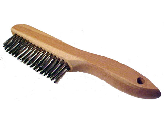 Shoe Handle Wire Brush Stainless Bristles