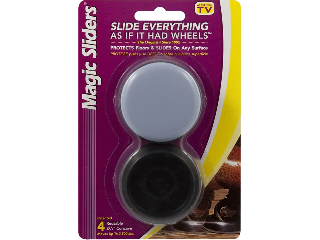 Magic Sliders Floor Sliders, 2-3/8 In  4 Pack