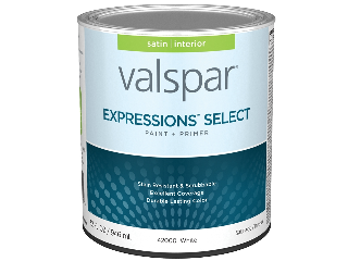 Valspar Expressions Satin White Wall Paint (Sizes)