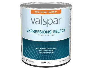 Valspar Expressions Semi Gloss White Wall Paint (Sizes)