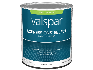 Valspar Expressions Satin White Exterior House Paint (Sizes)