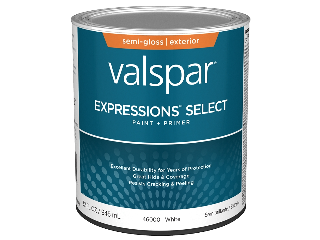 Valspar Expressions Semi Gloss White Exterior House Paint (Sizes)