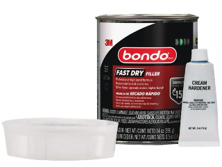 Bondo Fast Dry Filler Kit, 14 Oz