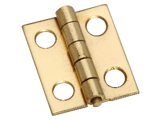 Narrow Hinge 3/4 x 5/8 (2) V1800 Polished Solid Brass