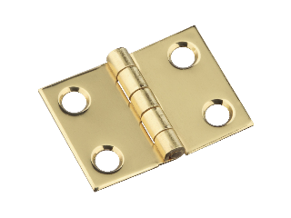 Broad Hinges 3/4 x 1 (4) V1802 Polished Solid Brass