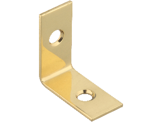 Corner Irons (4) 1 x 1/2" Solid Brass