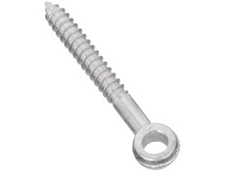 Zinc Plated Screw Eye, 1/2 In x 4 In