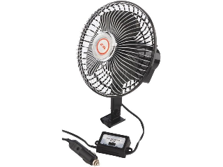 Oscillating 12V Auto Fan, 6 In