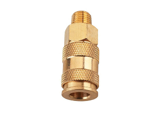 V Style Brass Coupler 1/4 In Male NPT