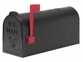 Black Poly Mailbox