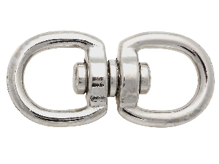 Chain Swivel Round Eye 5/8 In x 5/8 In Nickel Finish