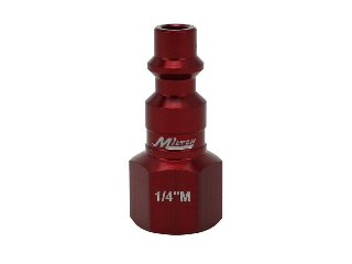 Milton "M" Style ColorFit Red Female Plug, 1/4 In