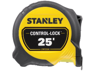 Stanley Control-Lock Tape Measure, 1 In x 25 Ft